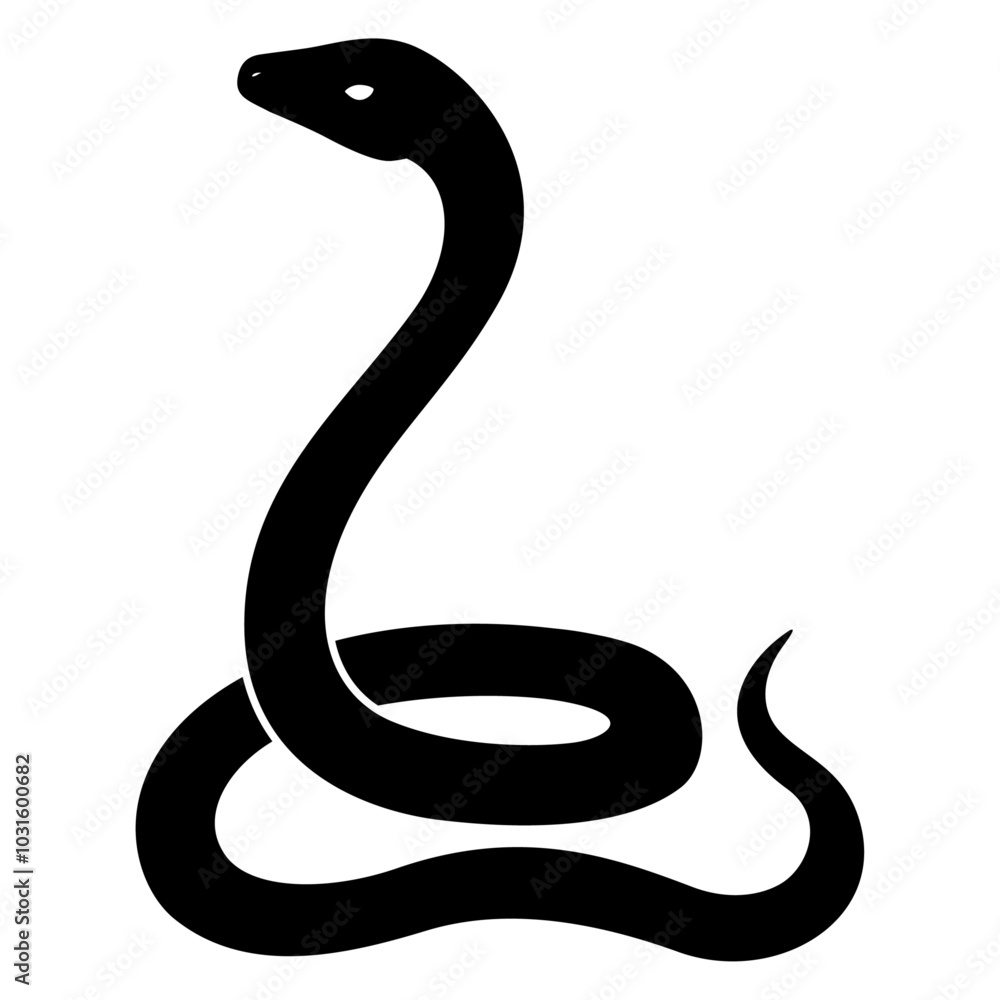 ヘビのシルエットイラスト ヘビのシルエットイラスト