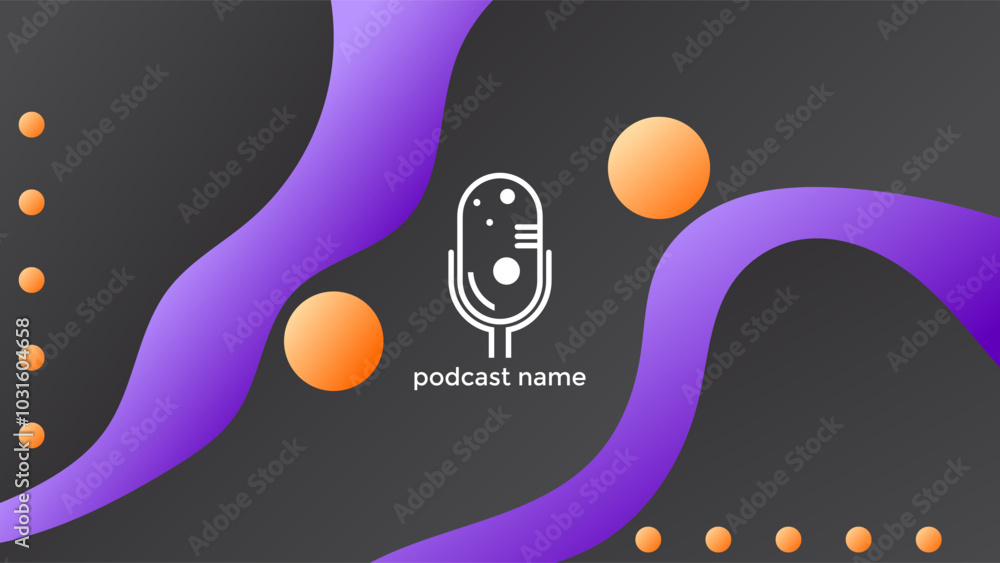 PODCAST DARK BACKGROUND WITH HAND DRAWN SHAPES GRADIENT PURPLE COLOR SIMPLE TEMPLATE DESIGN VECTOR. GOOD FOR COVER DESIGN, BANNER, WEB,SOCIAL MEDIA PODCAST DARK BACKGROUND WITH HAND DRAWN SHAPES GRADIENT PURPLE COLOR SIMPLE TEMPLATE DESIGN VECTOR. GOOD FOR COVER DESIGN, BANNER, WEB,SOCIAL MEDIA
