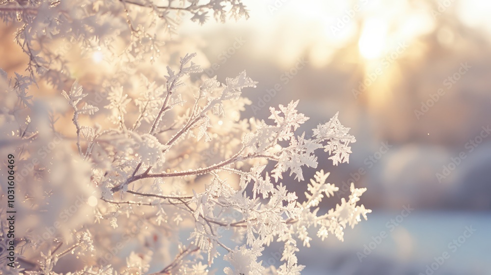 Frosty Branches in Winter Sunlight Frosty Branches in Winter Sunlight