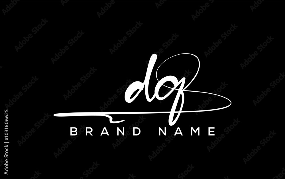 DR letter beauty handwriting vector logo. DR letter beauty handwriting vector logo.