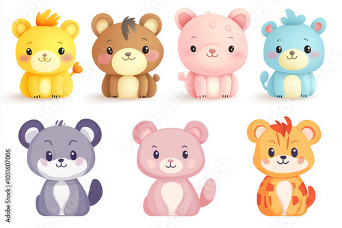 Wallpaper Mural 動物達のイラスト集 Torontodigital.ca