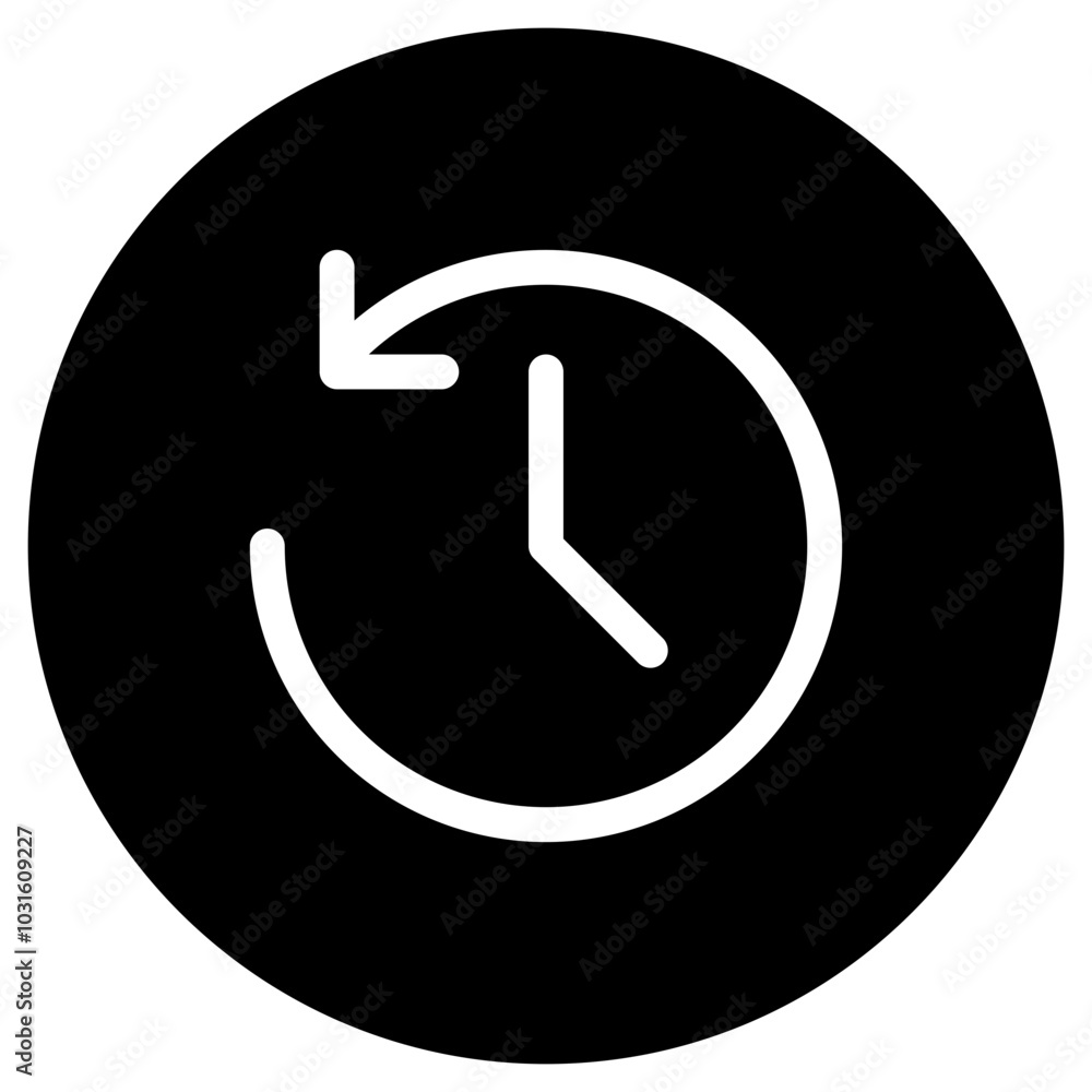 Editable vector history, turn back time icon. Part of a big icon set family. Perfect for web and app interfaces, presentations, infographics, etc Editable vector history, turn back time icon. Part of a big icon set family. Perfect for web and app interfaces, presentations, infographics, etc