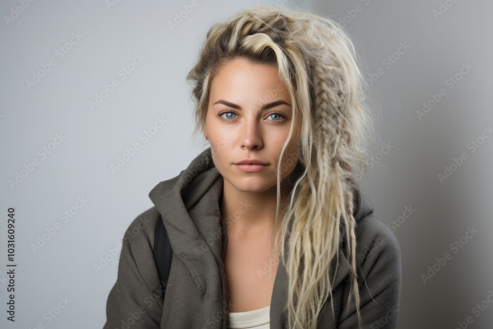 A 35-year-old overweight woman with long, wavy hair, looking confidently at the camera against a neutral background. A 35-year-old overweight woman with long, wavy hair, looking confidently at the camera against a neutral background.