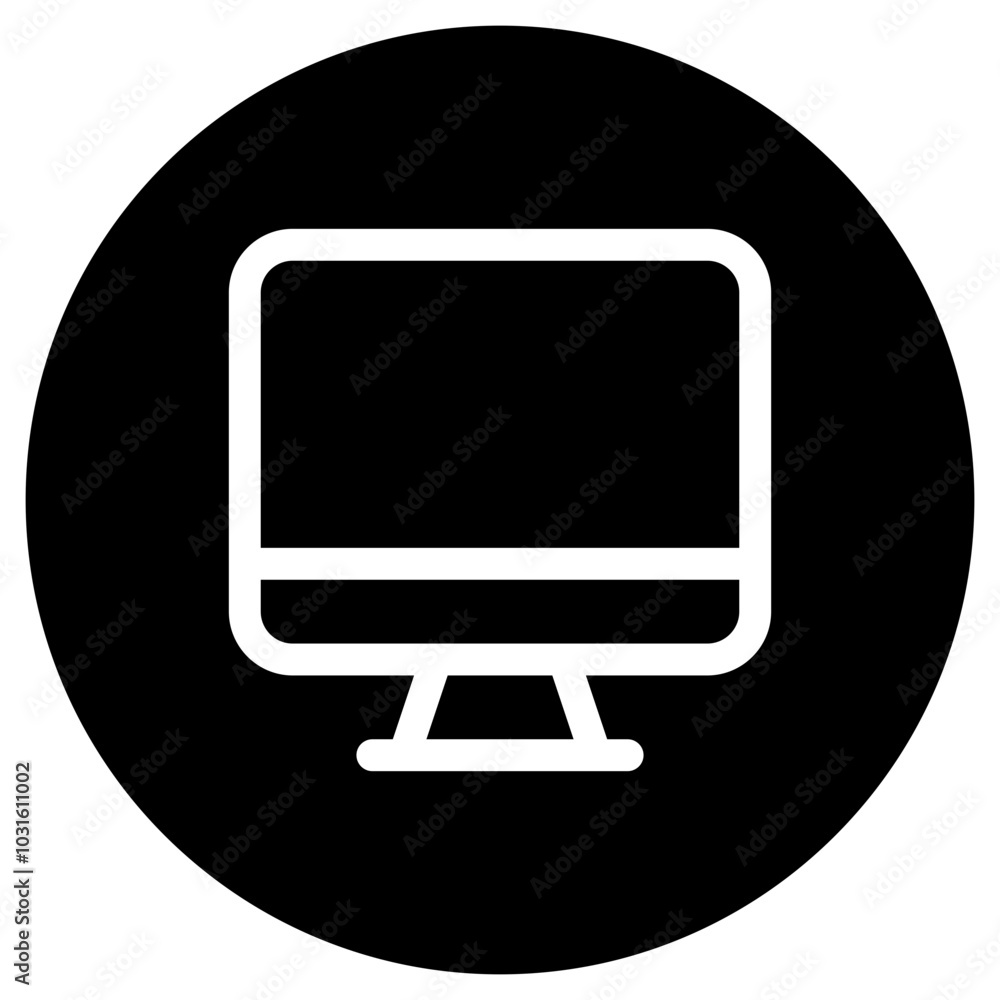 Editable vector blank desktop computer screen icon. Part of a big icon set family. Perfect for web and app interfaces, presentations, infographics, etc Editable vector blank desktop computer screen icon. Part of a big icon set family. Perfect for web and app interfaces, presentations, infographics, etc