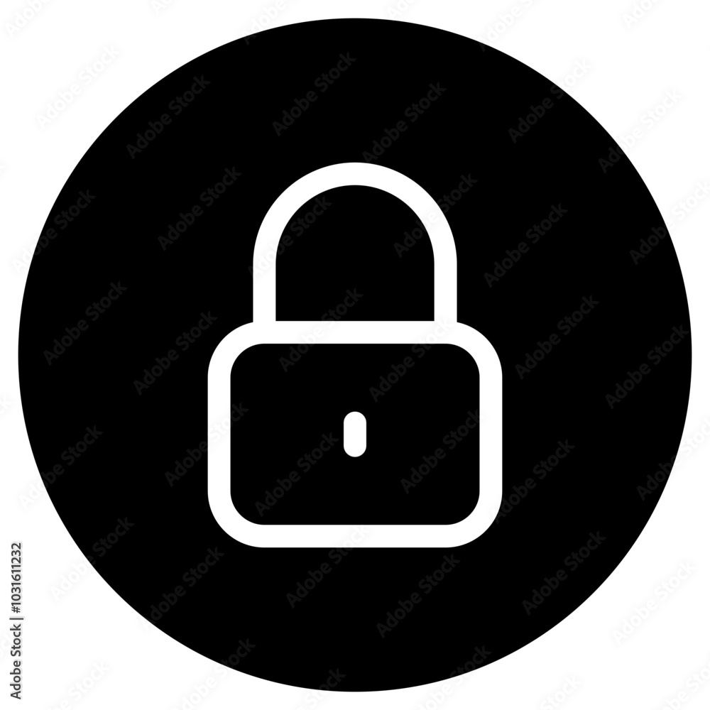 Editable vector lock padlock encryption password icon. Part of a big icon set family. Perfect for web and app interfaces, presentations, infographics, etc Editable vector lock padlock encryption password icon. Part of a big icon set family. Perfect for web and app interfaces, presentations, infographics, etc