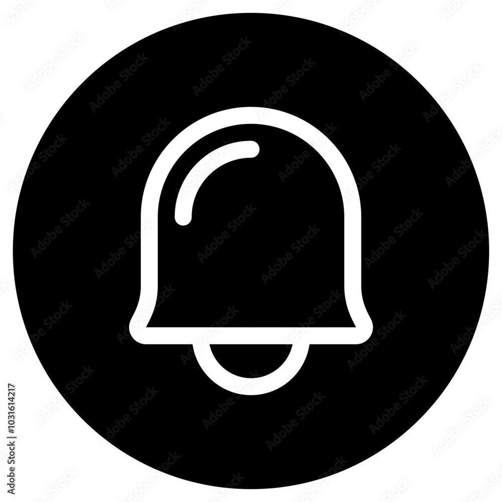 Vector notification bell icon. Black, white background. Perfect for app and web interfaces, infographics, presentations, marketing, etc. Vector notification bell icon. Black, white background. Perfect for app and web interfaces, infographics, presentations, marketing, etc.