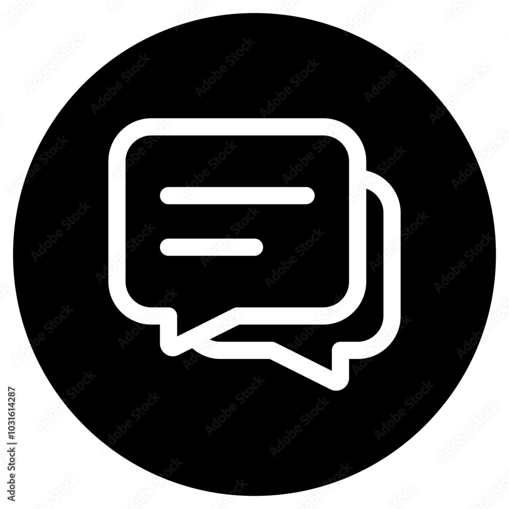 Vector messages, conversation, group chat icon. Black, white background. Perfect for app and web interfaces, infographics, presentations, marketing, etc. Vector messages, conversation, group chat icon. Black, white background. Perfect for app and web interfaces, infographics, presentations, marketing, etc.