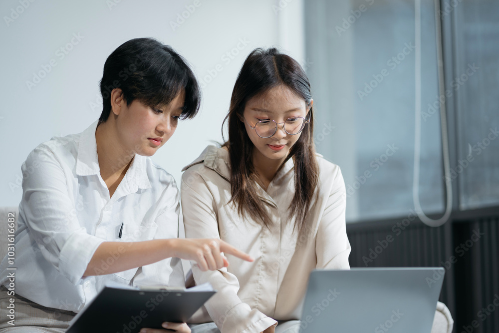 Learning online working concept. Businesswoman working on tablet and laptop computer, searching working in office. Learning online working concept. Businesswoman working on tablet and laptop computer, searching working in office.