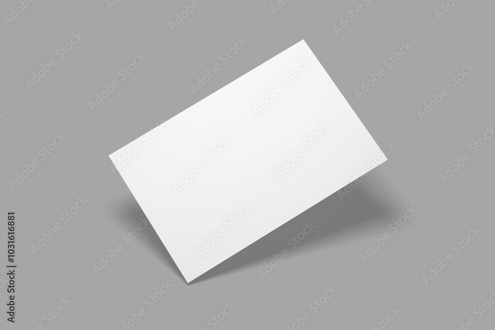 Blank postcard illustration for mockup. 3D Render. Blank postcard illustration for mockup. 3D Render.