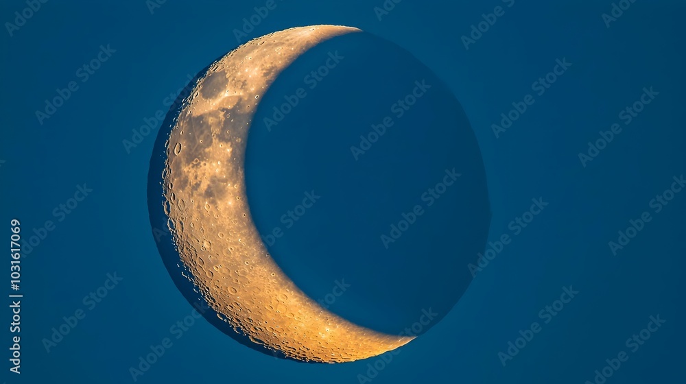 Comet C2023 A3 Passing Near Crescent Moon with Glowing Tail Illuminating the Starry Night Sky Celestial Phenomenon in Deep Space Comet C2023 A3 Passing Near Crescent Moon with Glowing Tail Illuminating the Starry Night Sky Celestial Phenomenon in Deep Space