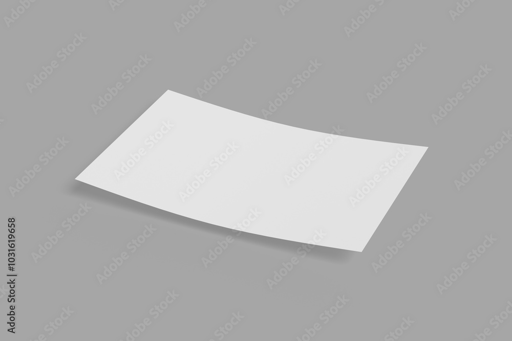 Blank postcard illustration for mockup. 3D Render. Blank postcard illustration for mockup. 3D Render.