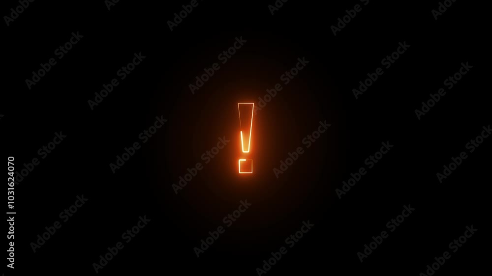 Glowing neon Brake system warning icon isolated. on brick wall background. Glowing neon Brake system warning icon isolated. on brick wall background.