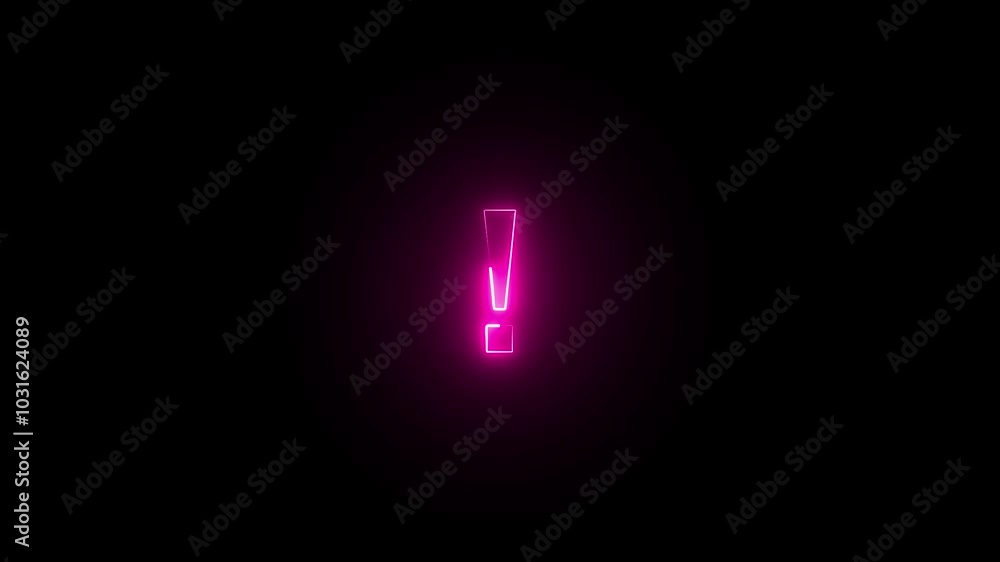 Glowing neon Brake system warning icon isolated. on brick wall background. Glowing neon Brake system warning icon isolated. on brick wall background.