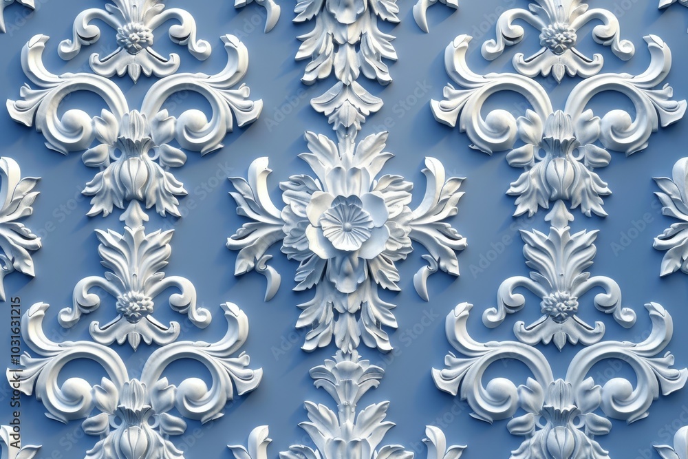 Baroque style background decoration Baroque style background decoration