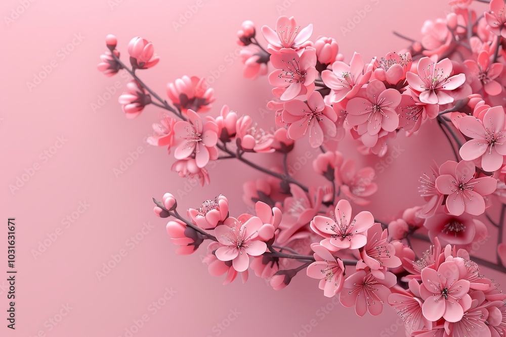 cherry blossom tree branches on the background cherry blossom tree branches on the background