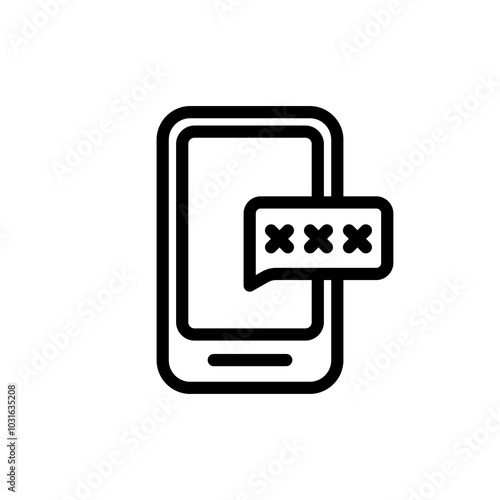 phone icon with password