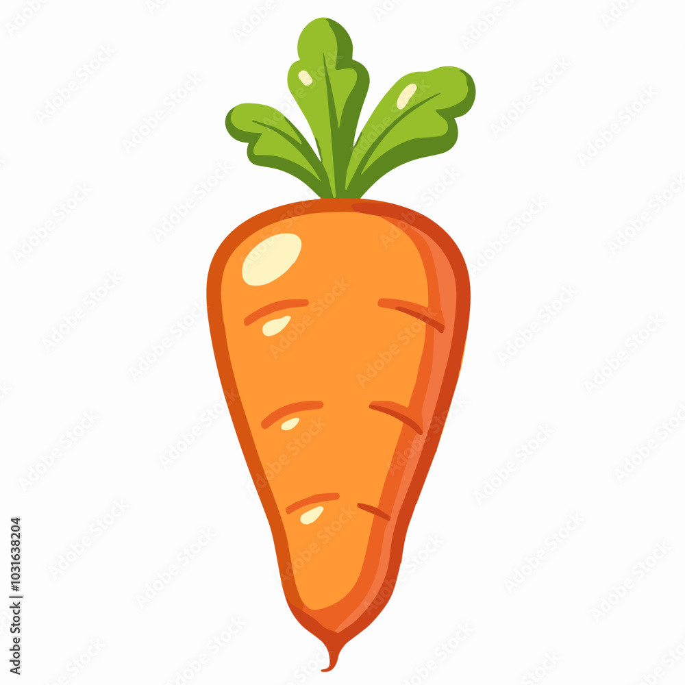 Vector carrot illustration, fresh vegetable icon Vector carrot illustration, fresh vegetable icon
