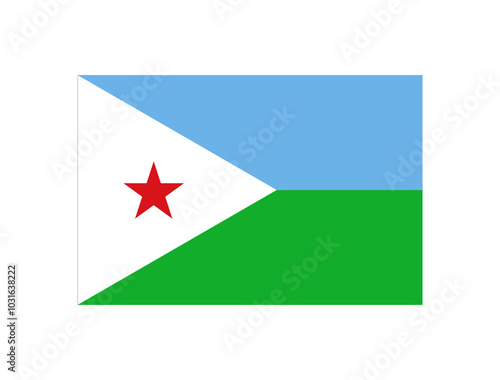 Flag of Djibouti photo