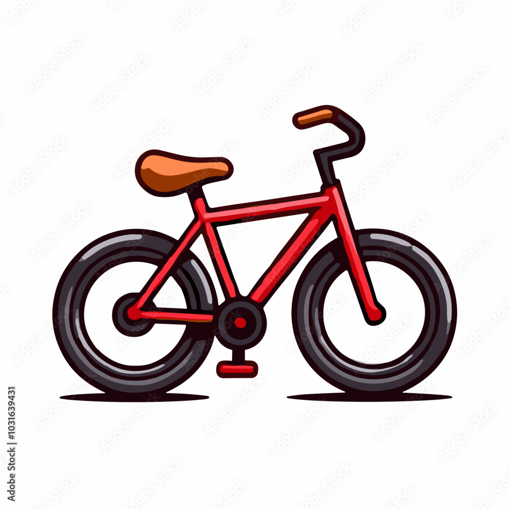 Fototapeta premium Vector bicycle illustration, cycling icon