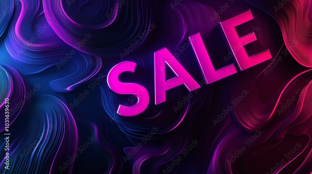 Vibrant SALE Banner with Abstract Textured Background Vibrant SALE Banner with Abstract Textured Background