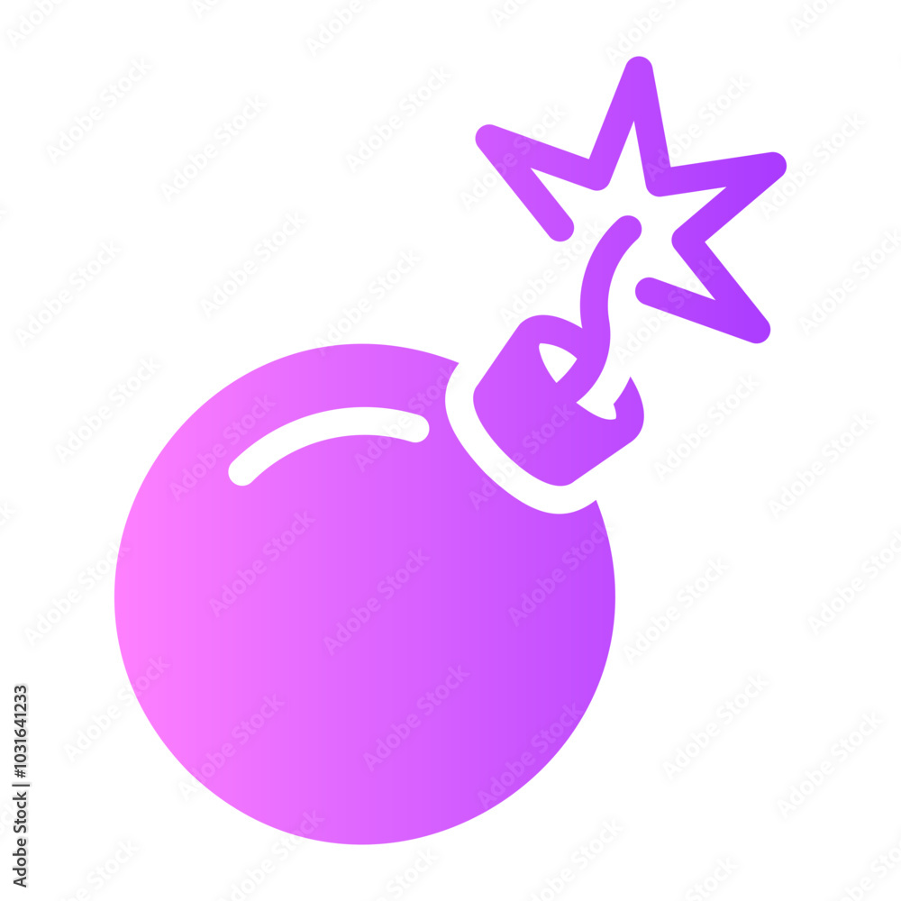 nuclear Bomb Gradient icon nuclear Bomb Gradient icon