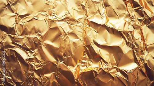 Metallic golden and bronze paper texture with gradient effect, resembling metal foil or wall paint, Golden background. Gold texture. Beautiful luxury gold background. Shiny golden texture