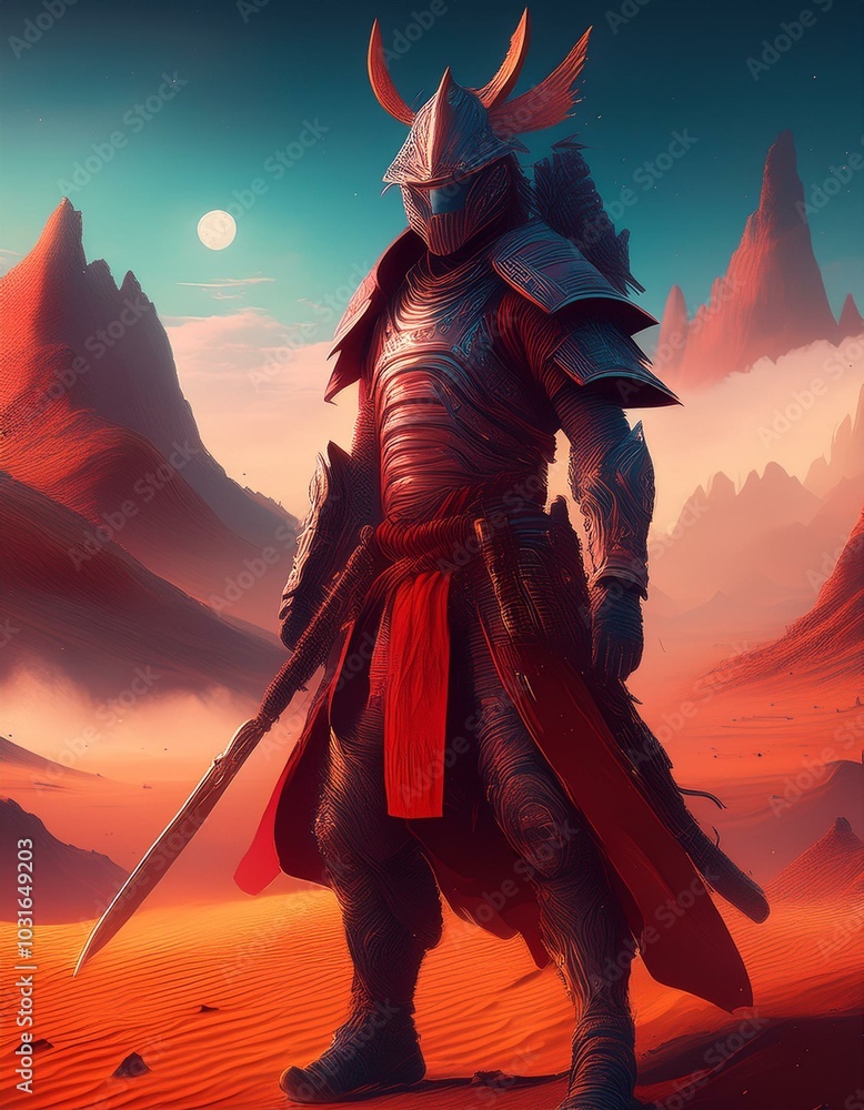 Samurai Warriors in Epic Poses and Dramatic Lighting Samurai Warriors in Epic Poses and Dramatic Lighting