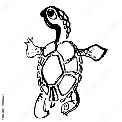 turtle walks drawing