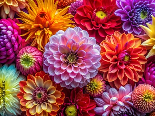 Stunning Macro Photography of Vibrant Flowers for Postcard Design