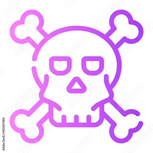 toxic Line Gradient Icon