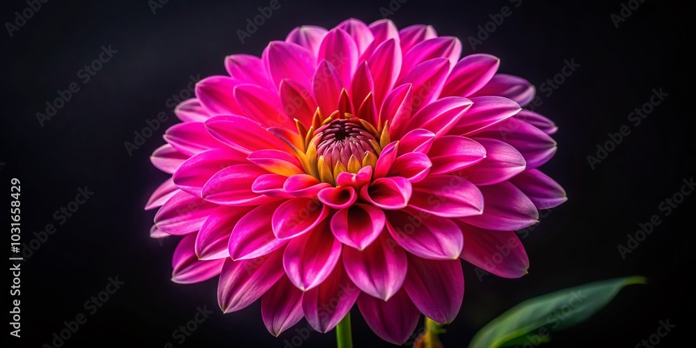 Stunning Pink Flower on Black Background - Nature's Contrast in Documentary Photography Stunning Pink Flower on Black Background - Nature's Contrast in Documentary Photography