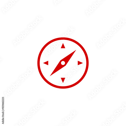 Free Download Compass in trendy design icon isolated on transparent background - GFXLoad