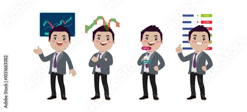 Stock market concept with people