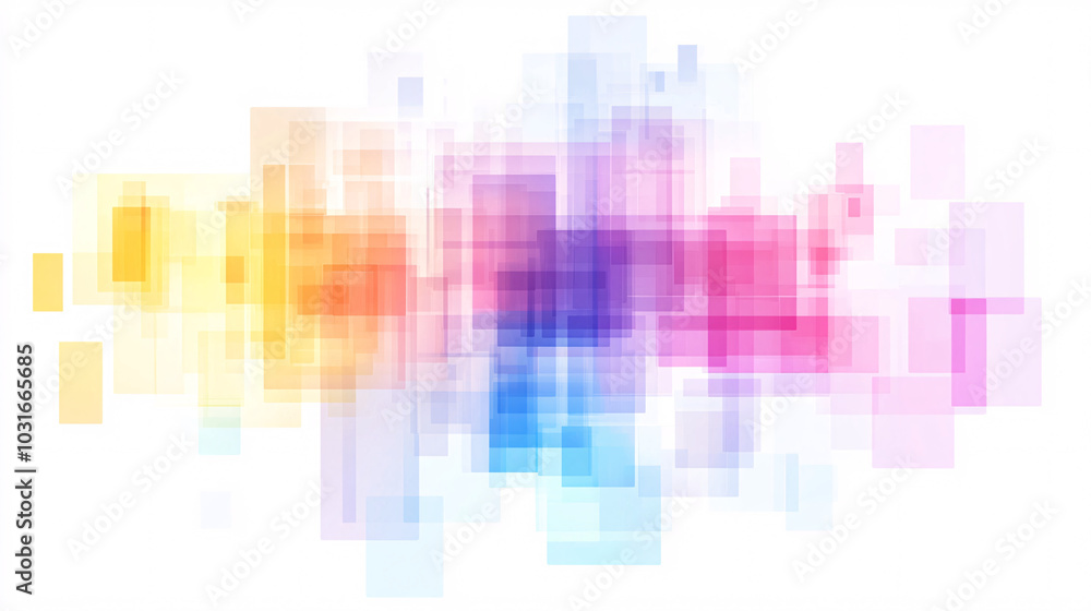 abstract colorful square shapes background