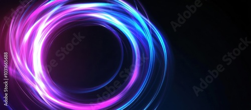 Abstract Neon Circle