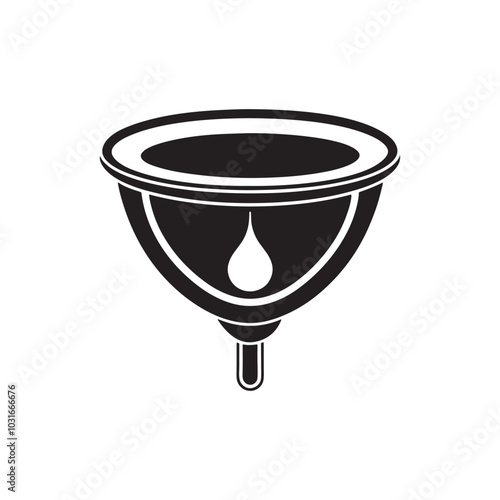 A menstrual cup vector icon