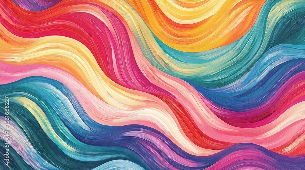 Colorful Abstract Waves Background Design Colorful Abstract Waves Background Design