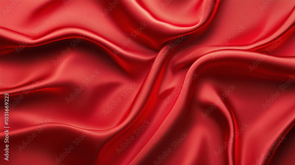 Obraz premium Red metallic fabric background wallpaper/banner