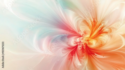 Abstract Soft Colorful Swirls Background Design