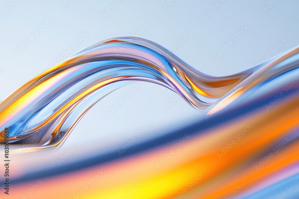 Dynamic Wave, three-dimensional curves in vibrant colors, showcasing fluid motion and energy in an abstract composition. Dynamic Wave, three-dimensional curves in vibrant colors, showcasing fluid motion and energy in an abstract composition.