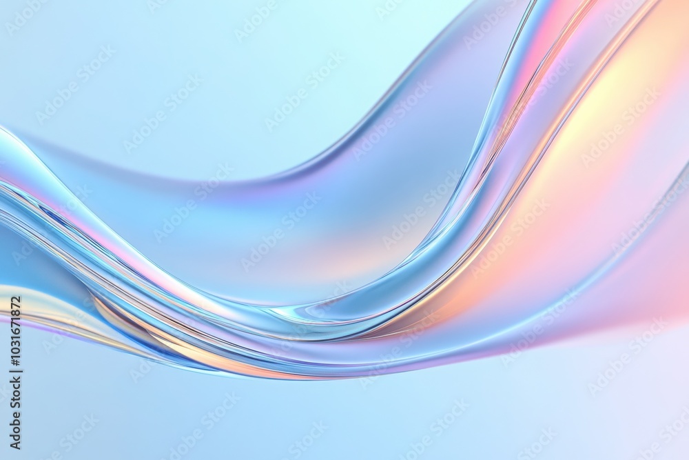 Futuristic Gradient Waves, Elegant flowing shapes in vibrant colors, creating a dynamic and modern visual experience