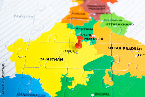 Political map of India