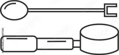 Cafe Set Equipment Line Icon