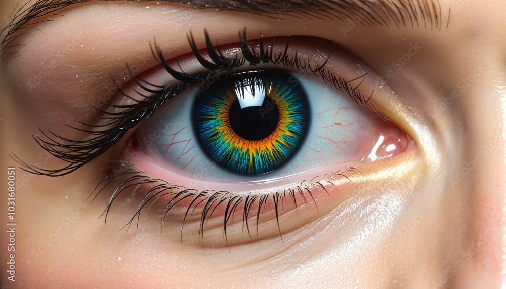 Fototapeta premium human eye, close up