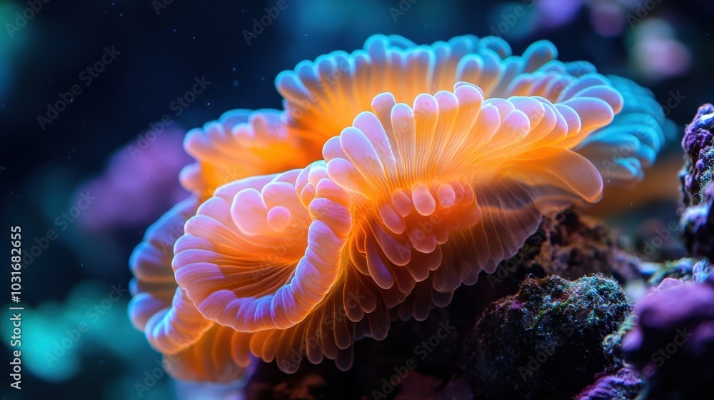 Vibrant Coral Reef Ecosystem Underwater Scene Vibrant Coral Reef Ecosystem Underwater Scene