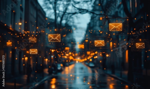 Unknown Emails Screenshots or visual representations of email inboxes flooded with unknown or suspicious emails. potential risks associated with clicking on links or opening, Generative AI