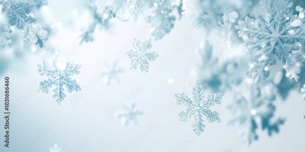 Winter Wonderland: Snowflakes Falling. Winter Wonderland: Snowflakes Falling.