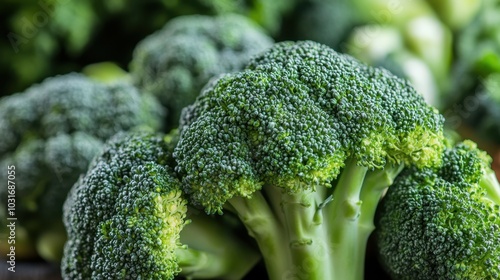 Wallpaper Mural Fresh Broccoli Close Up Vibrant Green Healthy Vegetable Torontodigital.ca