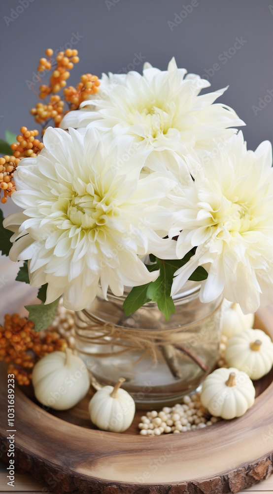 Still life with white chrysanthemum Still life with white chrysanthemum