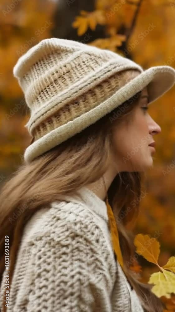 portrait of a woman in the fall portrait of a woman in the fall